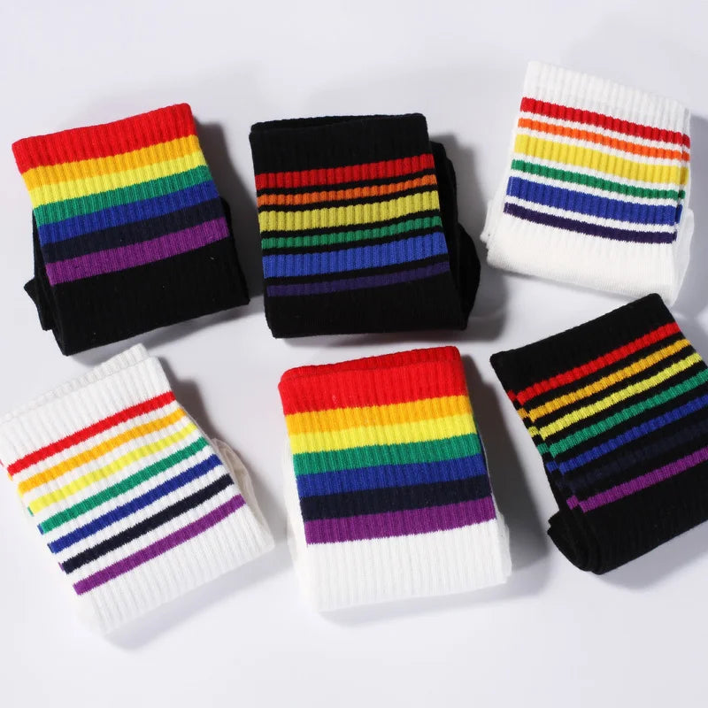 Untamed Socks: LGBTQ+ Rainbow Pride Tubies (Set of Three)
