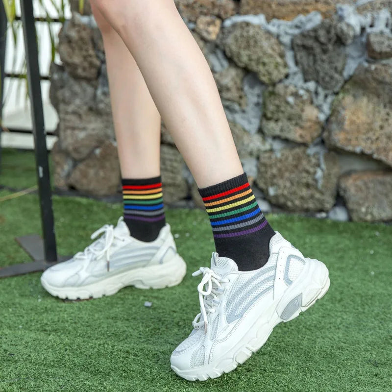 Untamed Socks: LGBTQ+ Rainbow Pride Tubies (Set of Three)