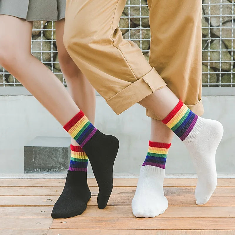Untamed Socks: LGBTQ+ Rainbow Pride Tubies (Set of Three)