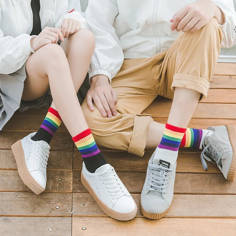 Untamed Socks: LGBTQ+ Rainbow Pride Tubies (Set of Three)