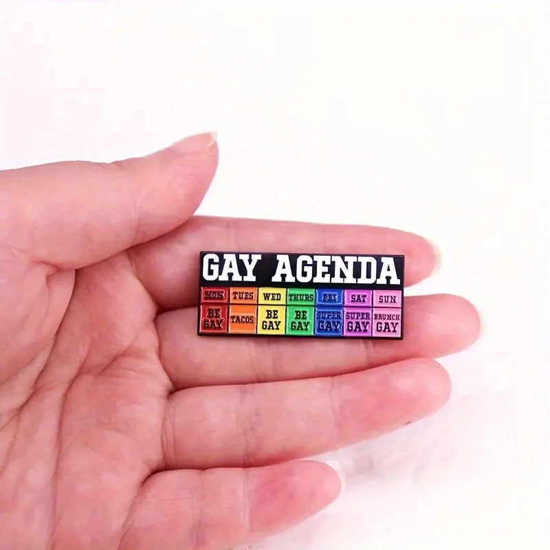 Untamed Accessories: LGBTQ+ "GAY AGENDA" Pin