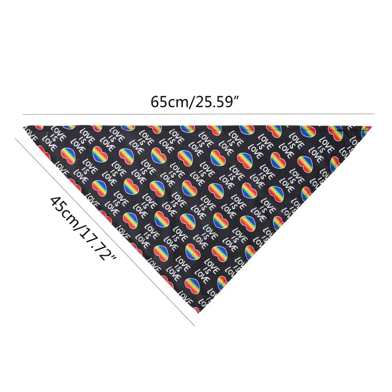 Untamed Spoiled Pup: Love is Love Dog Bandana