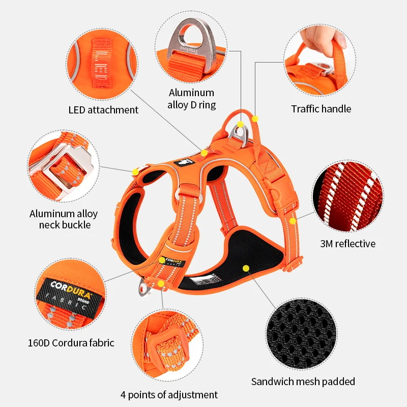 Untamed Spoiled Pup: True Love Comfortable Reflective Pet Harness