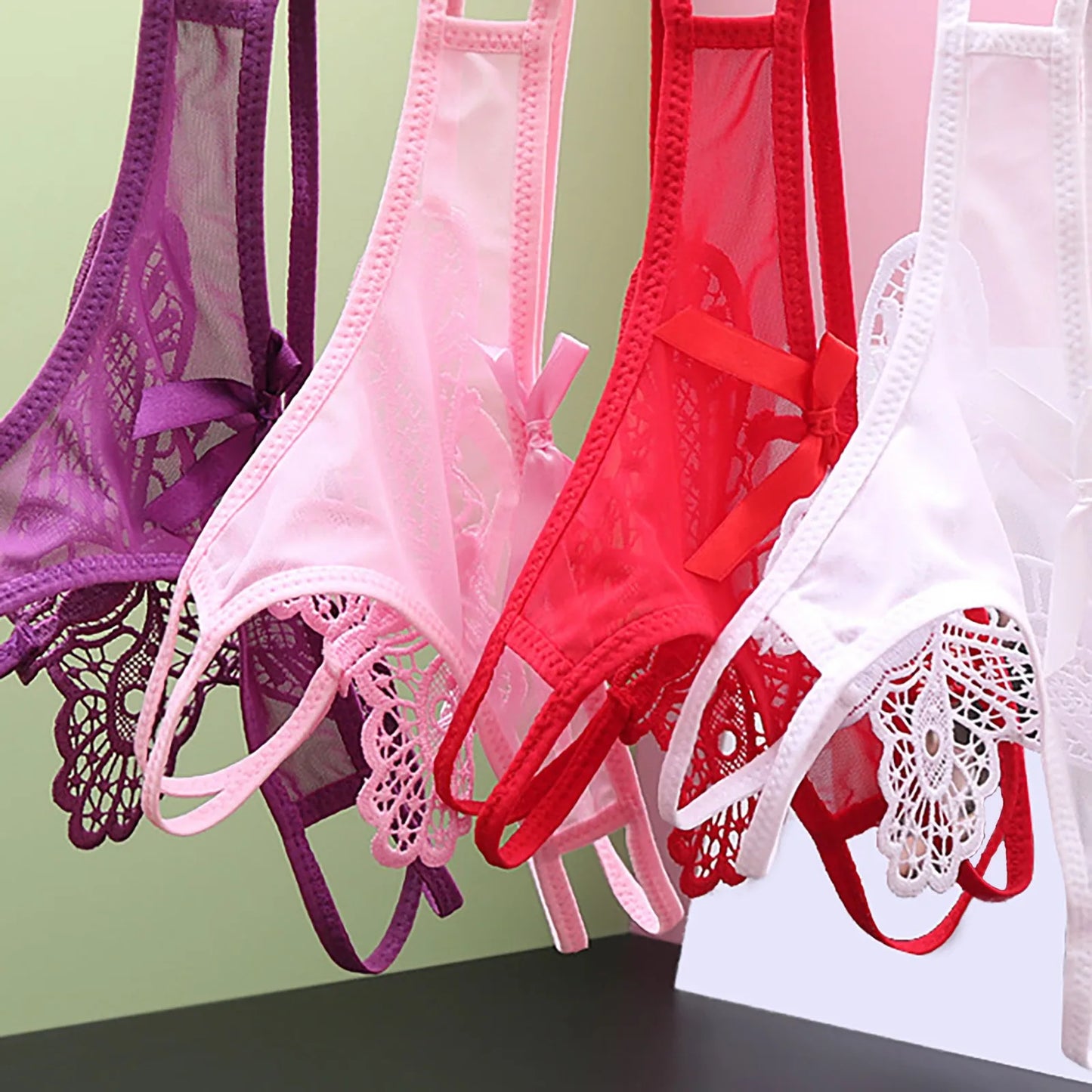 Untamed Womens/Unisex Panty Play Collection: Butterfly Open Crotch