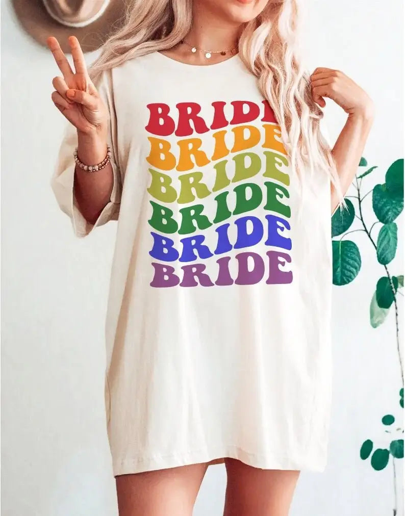 lgbtq bride shirt preppy retro lgbt t gay wedding lesbian queer