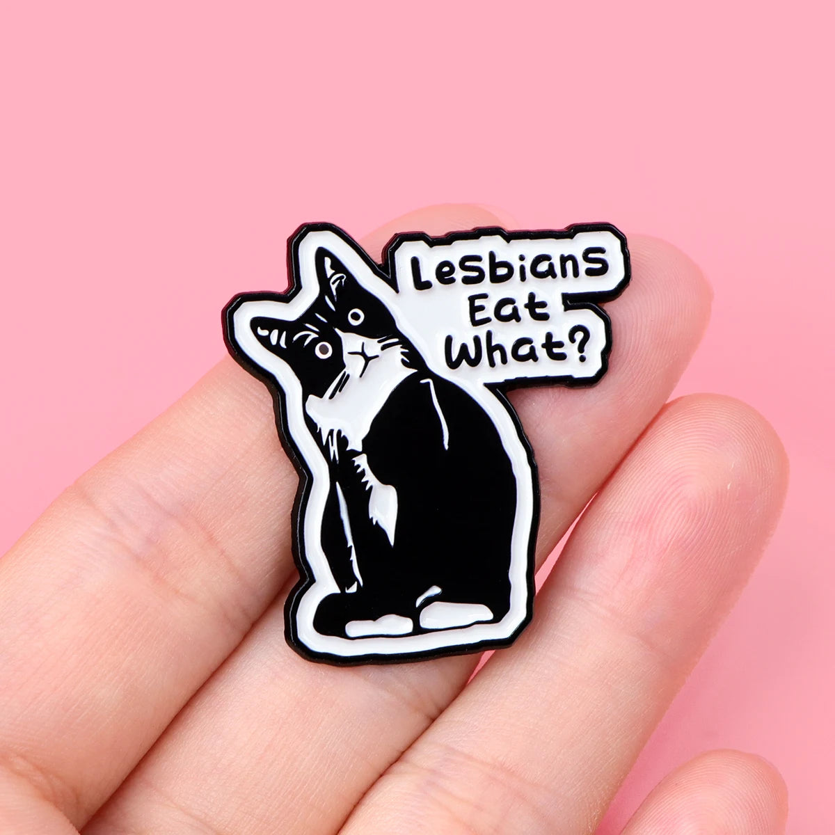 Untamed Accessories: LGBTQ+ Lesbians Eat What Cat Pin