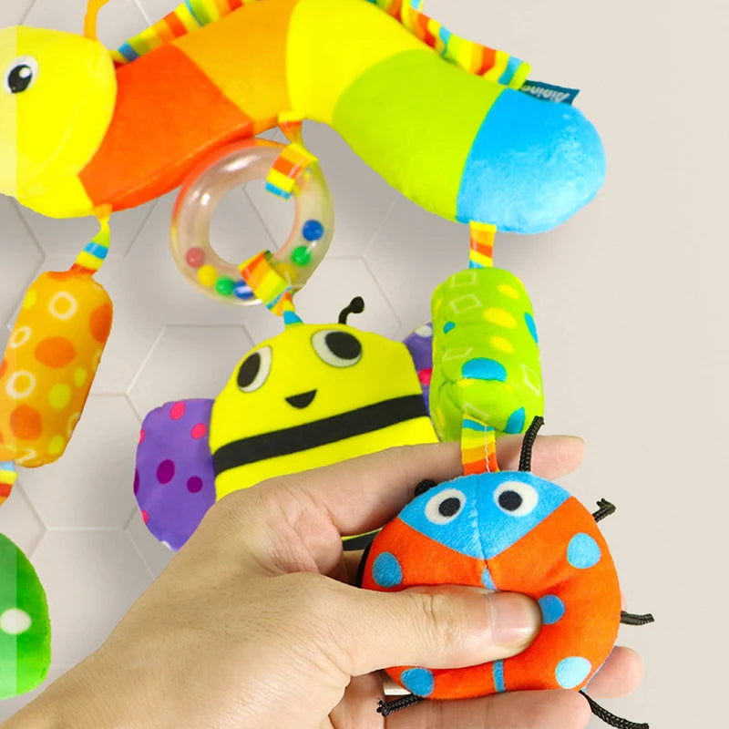 Untamed Pride Baby and Child Collection:0-12 Months Rainbow Activity Plush Animal Stroller Hanging Toy for Baby Car Seat, Crib, and Travel
