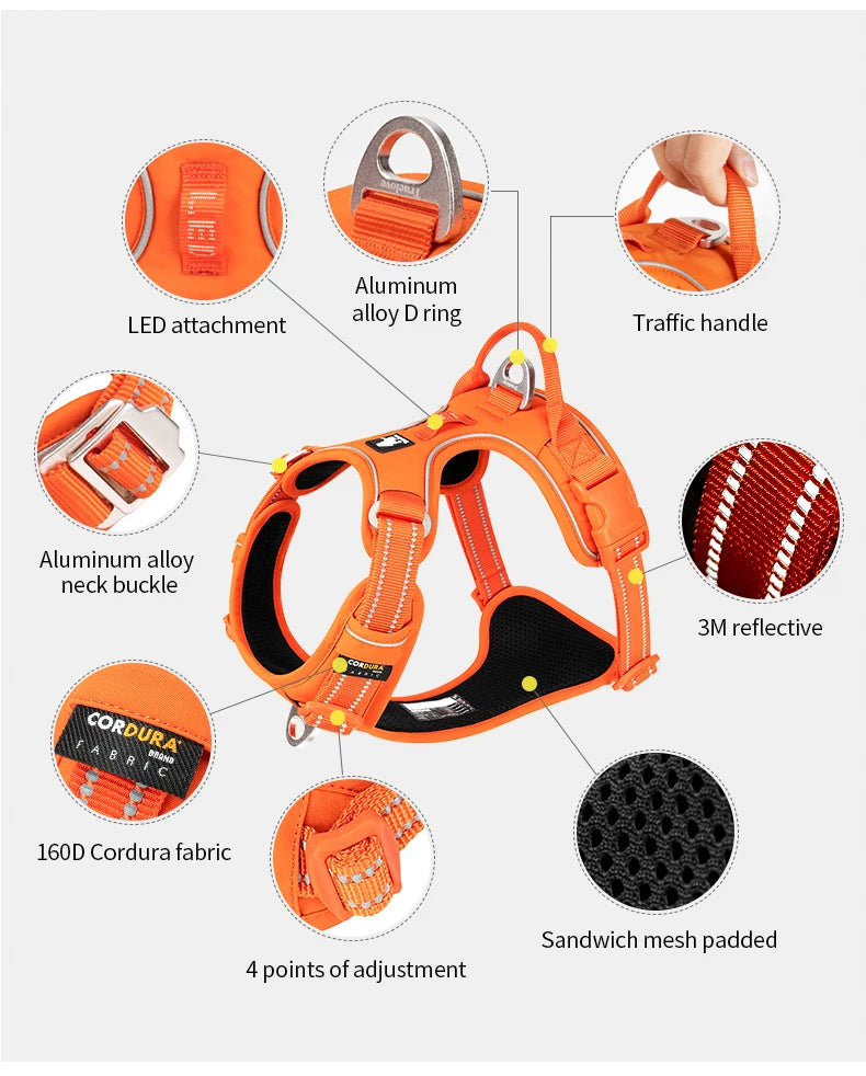 Untamed Spoiled Pup: True Love Comfortable Reflective Pet Harness