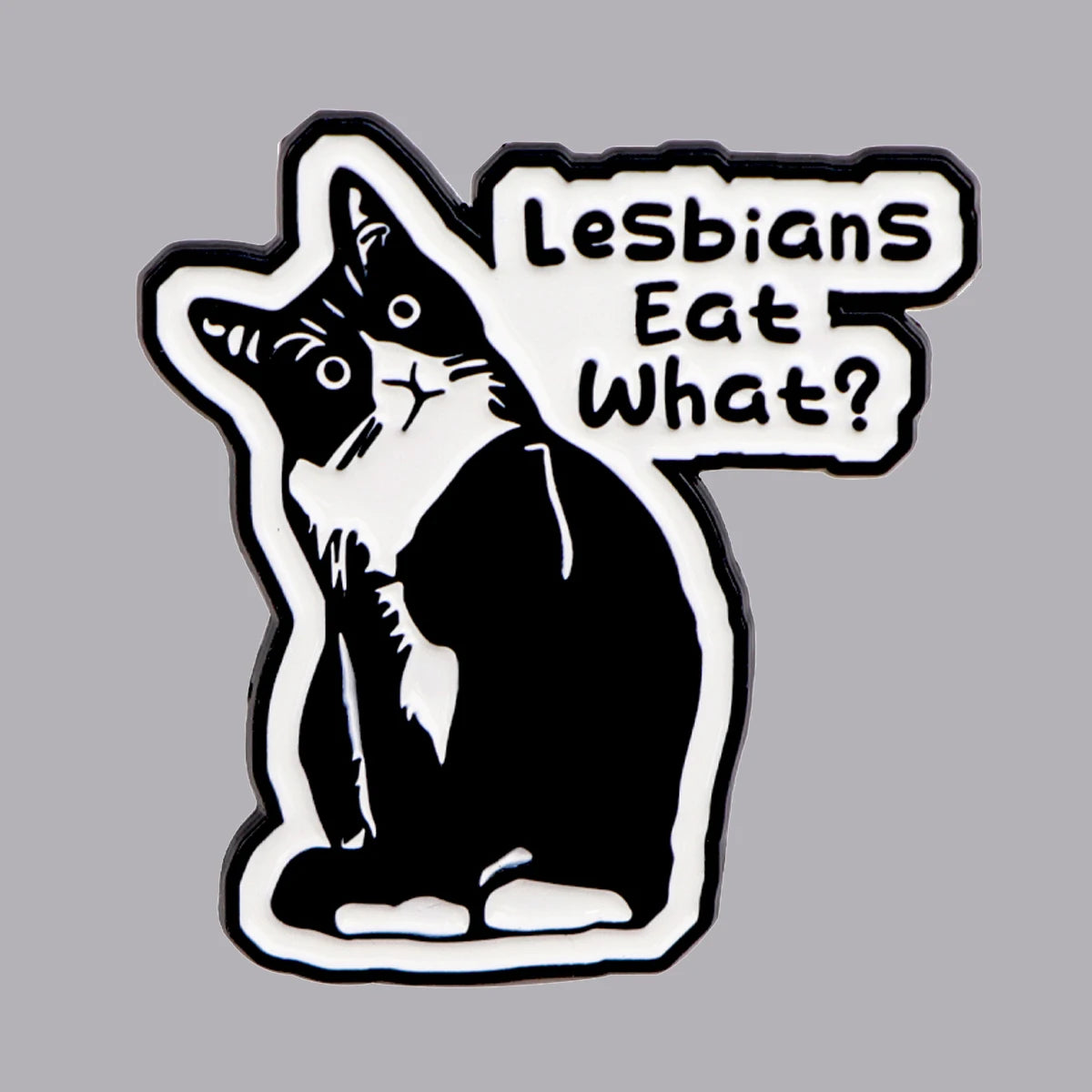 Untamed Accessories: LGBTQ+ Lesbians Eat What Cat Pin