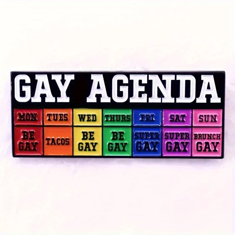 Untamed Accessories: LGBTQ+ "GAY AGENDA" Pin
