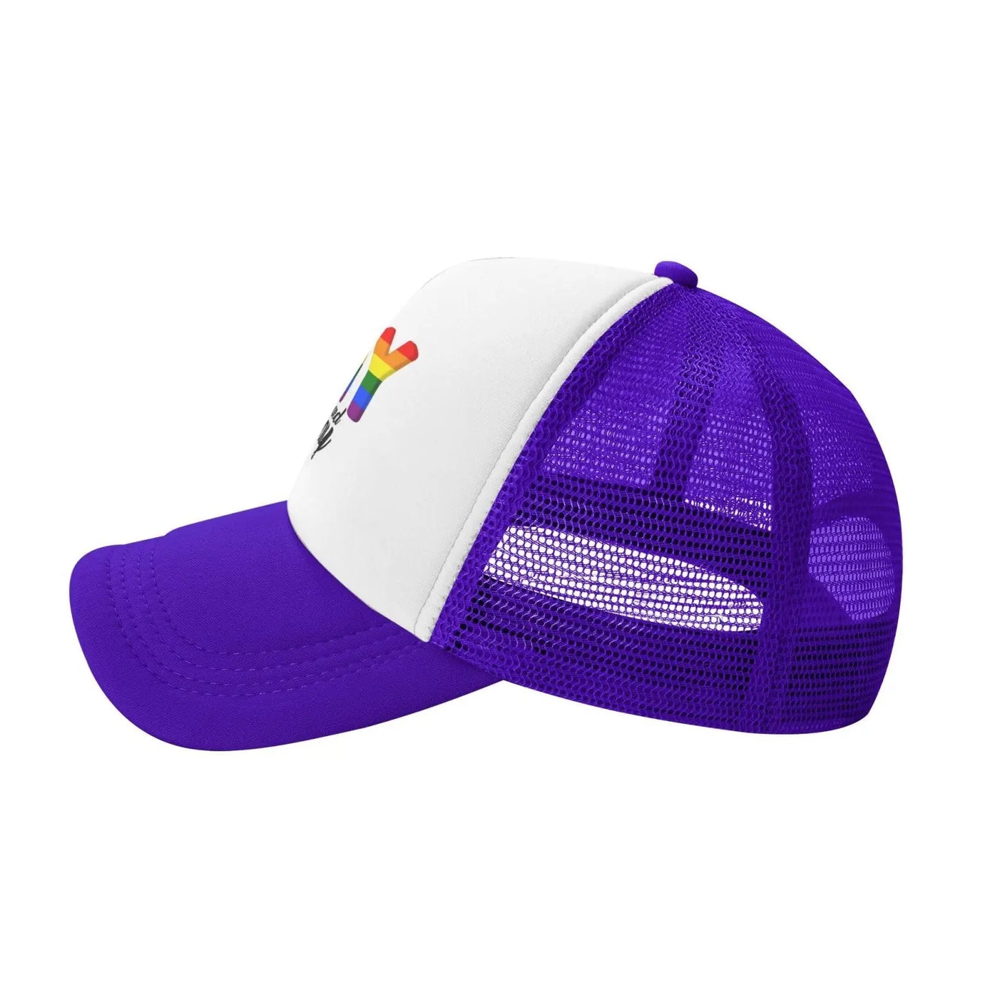 I'm Gay and Slays Mesh Hat Lgtbq Gay Pride Hat Men Women Baseball Cap Trucker Hats