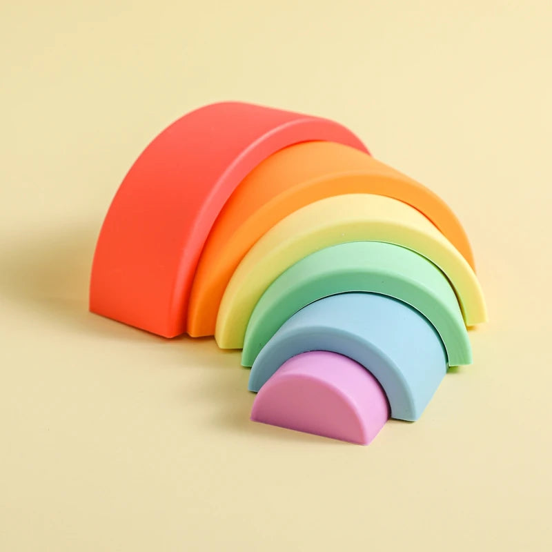 Untamed Pride Baby and Child Collection: Rainbow Montessori Bridge Stackable